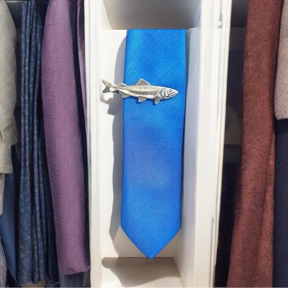 Fish Tie Clip/Bar Imported From Japan Amazing Craftsmanship Christmas Gift New - Picture 10 of 14